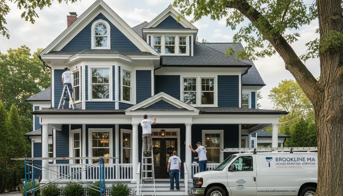 Professional house painters in Boston MA providing exterior home painting services