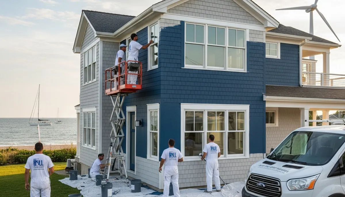 Professional house painters in Boston MA providing expert exterior home painting services