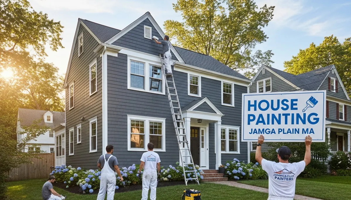 Professional house painters in Boston MA providing expert residential exterior painting services
