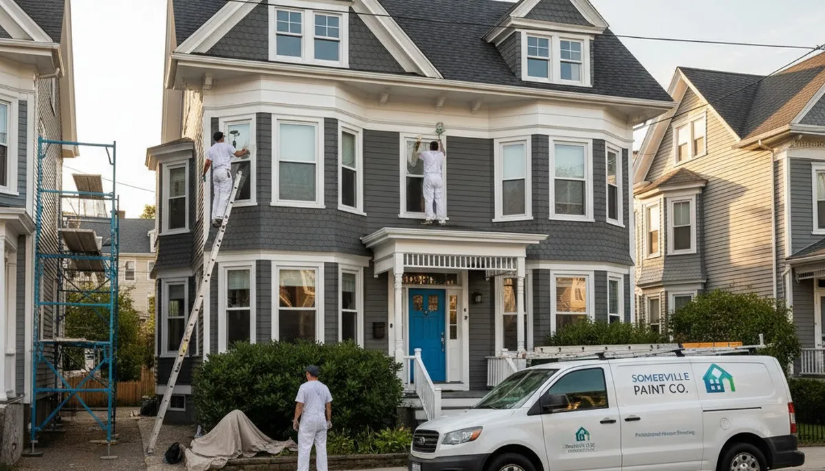 Professional house painters in Boston MA providing expert exterior home painting services