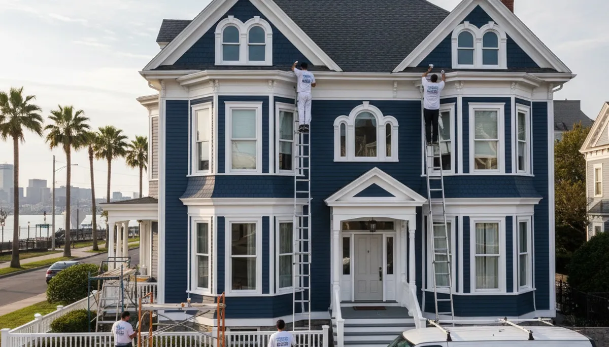 Professional house painting service in Boston, MA for interior and exterior home painting needs